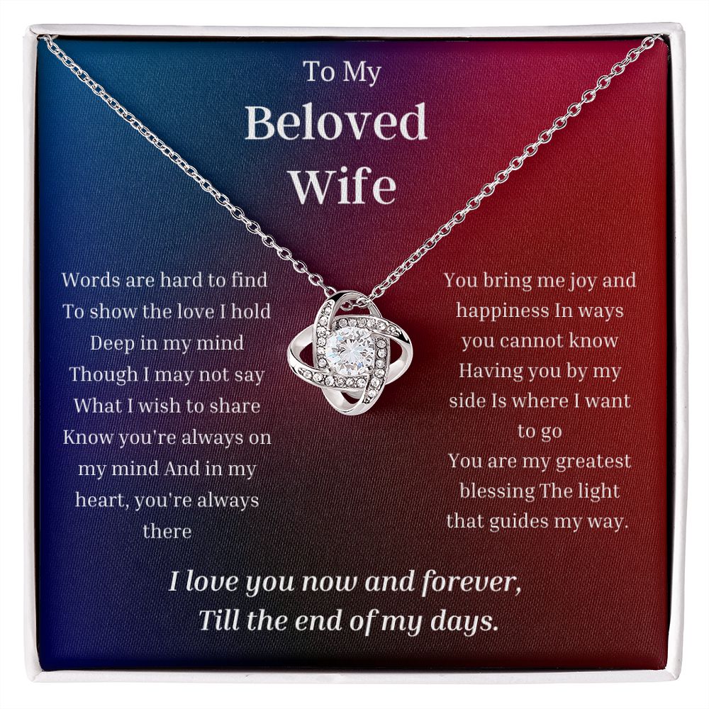 Necklace For Wife Birthday Gift For Wife Anniversary Gift For Wife  Christmas Gift For Wife Valentines